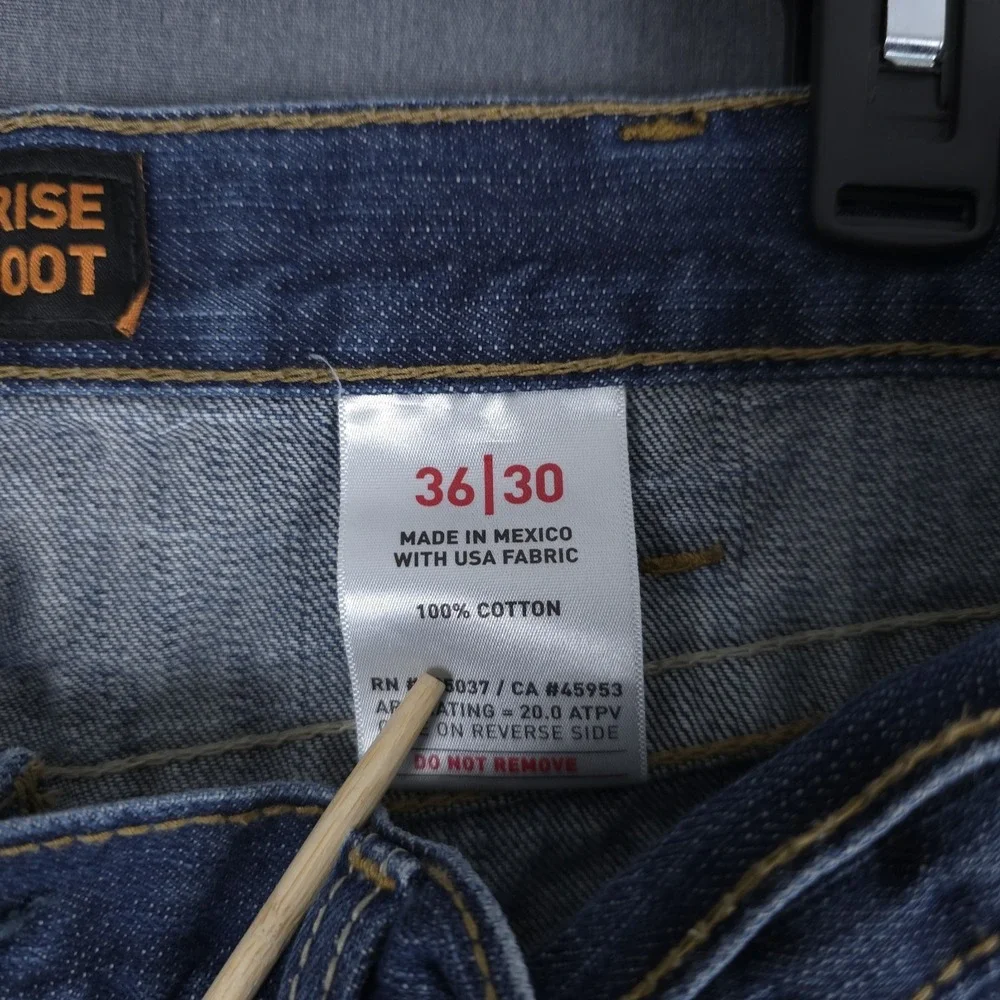 Ariat FR M4 Relaxed Basic Boot Cut Jeans Mens 36x30 (Fits‎ 34x29) Low Rise Denim